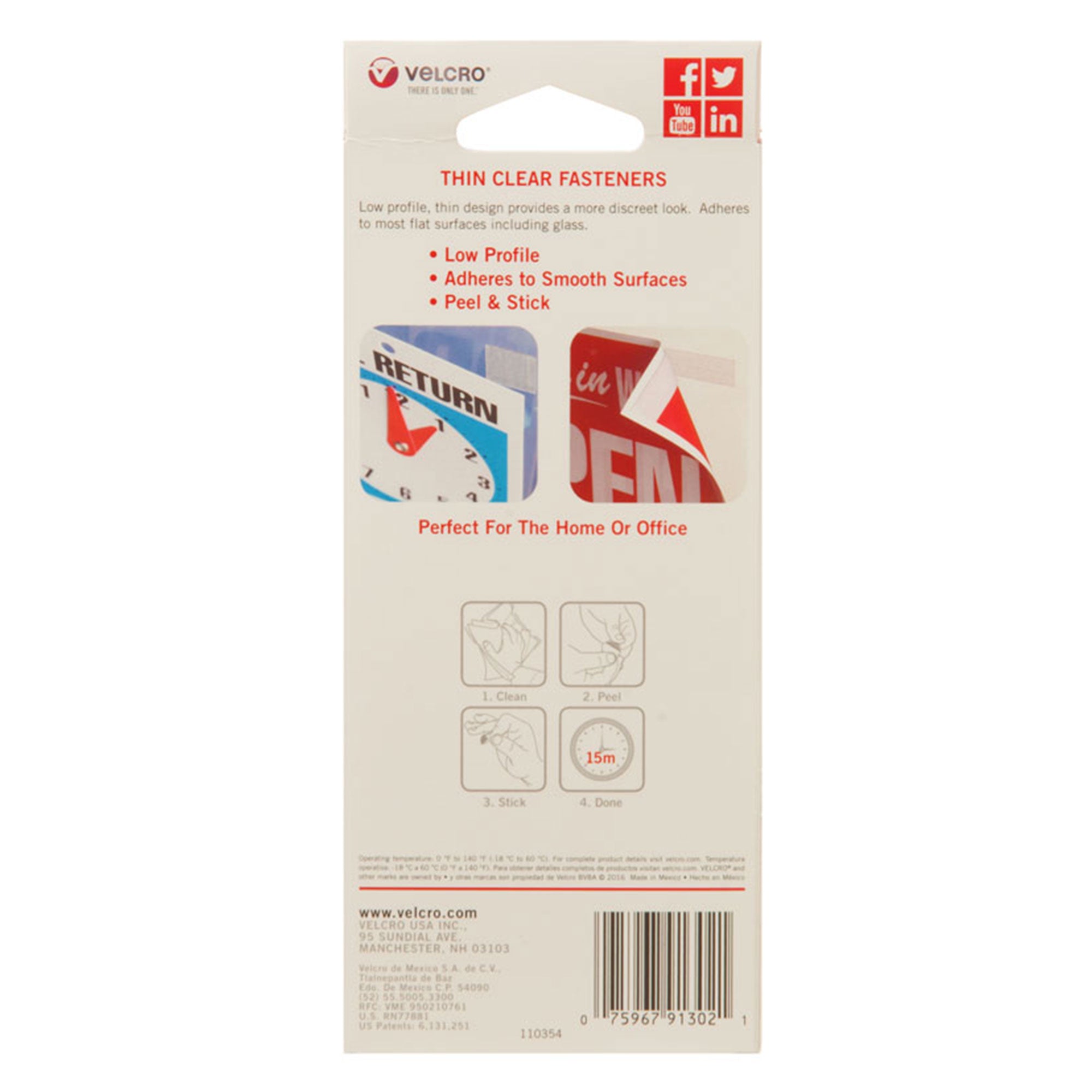 Sterilitie 70 Qt Ultra Latch Storage Box 8 Pk w/ Velcro Sticky Back Pads, 75 Pk