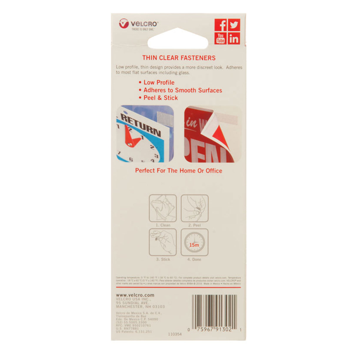 Sterilitie 70 Qt Ultra Latch Storage Box 12 Pk w/ Velcro Sticky Back Pads, 75 Pk