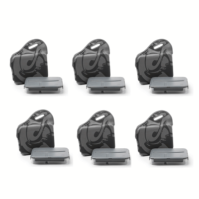 Life Story Sealing Clamp Down Sandwich Box and Zipper Carry Case, Gray (6 Pack)