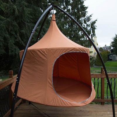 TreePod Heavy Duty Canvas Lounger 5 Foot Hanging Daybed, Terracotta (Used)