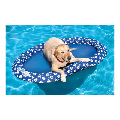 SwimWays Spring Float Paddle Paws Puppy Dog Pet Pool Lounger, Large (3 Pack)
