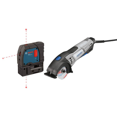 Dremel Circular Saw with Bosch 3 Point Alignment Laser (Certified Refurbished)