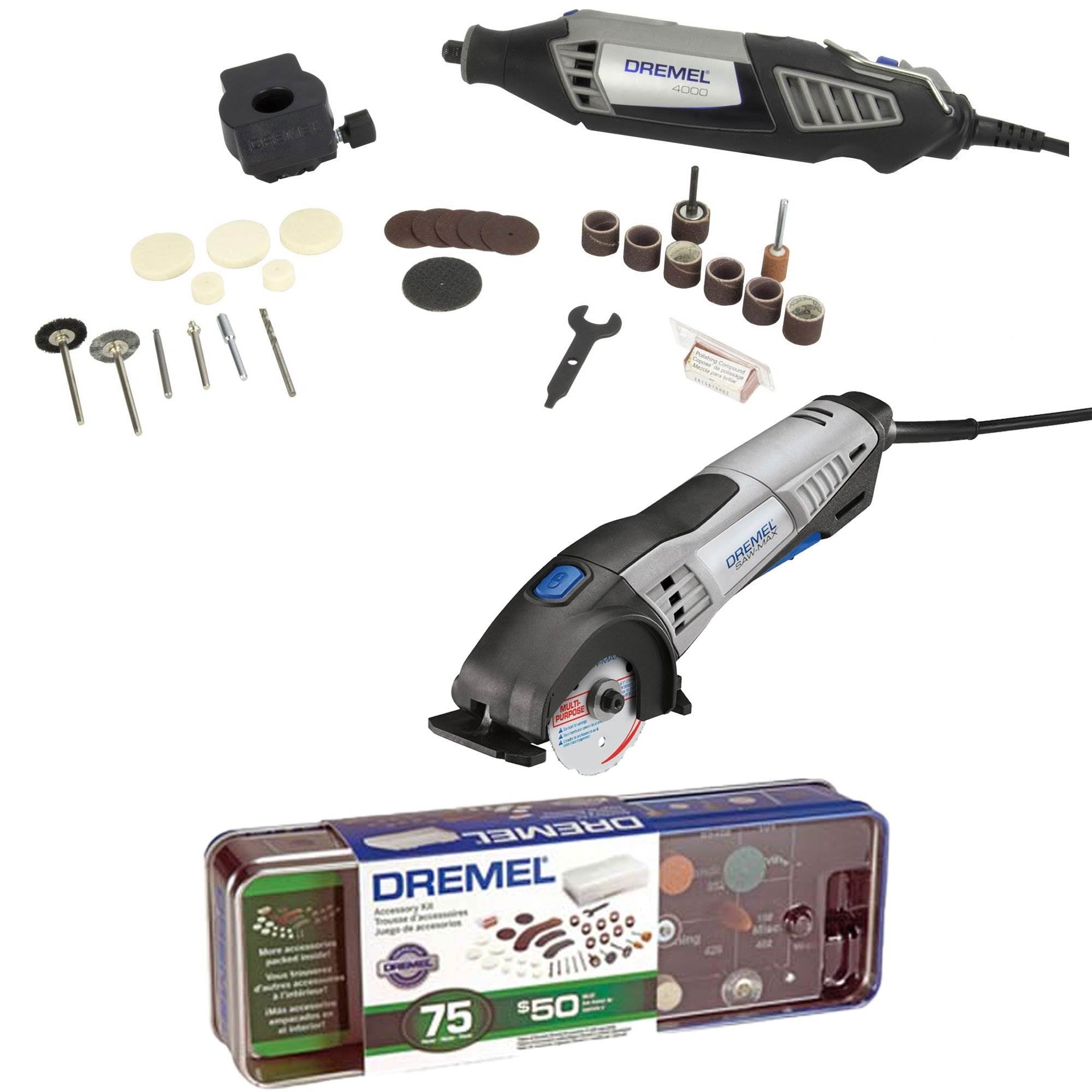 Dremel Circular Saw, Rotary Tool, & Accessory Kit (Certified Refurbished)