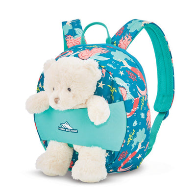 High Sierra Kids Teddy Buddy 2 Piece Luggage Set with Suitcase & Backpack, Teal