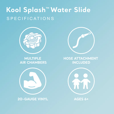 Intex Kool Splash Inflatable Pool Water Slide Play Center with Sprayer, Red - VMInnovations