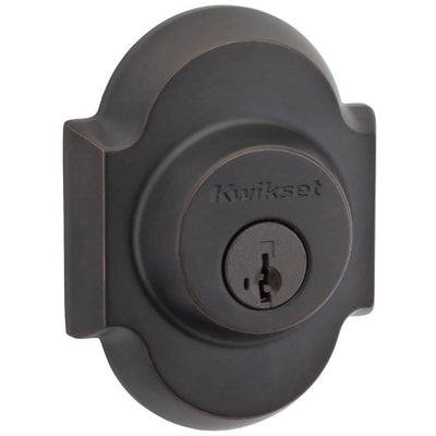 Kwikset 985 Austin Single Cylinder Keyed Deadbolt, Venetian Bronze (3 Pack)