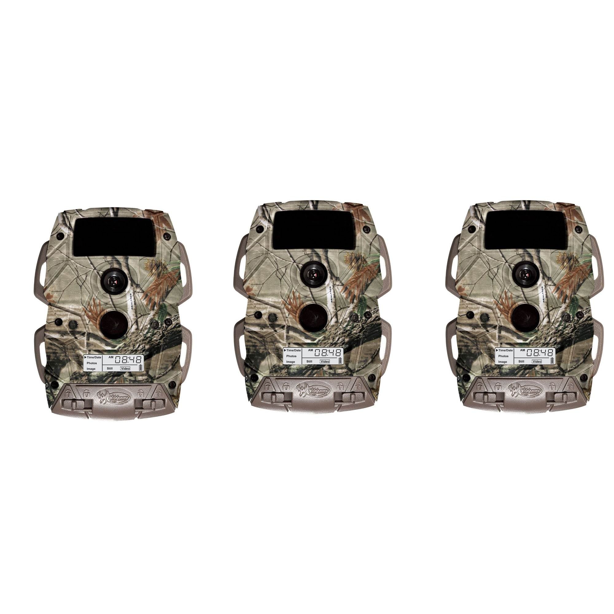 Wildgame Innovations 8MP Cloak Lightsout RealTree Xtra Trail Camera (3 Pack)