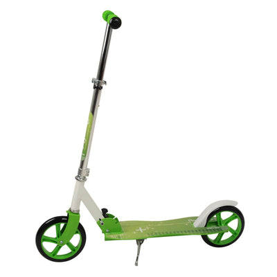 NextGen Scooters Denver Folding Scooter, Green & Razor V17 Helmet, Glossy Black