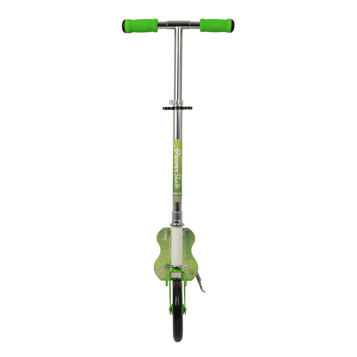 NextGen Scooters Denver Folding Scooter, Green & Razor V-17 Helmet, Glossy Blue