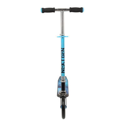 NextGen Scooters Denver Scooter, Blue and Black & Razor V17 Helmet, Glossy Black