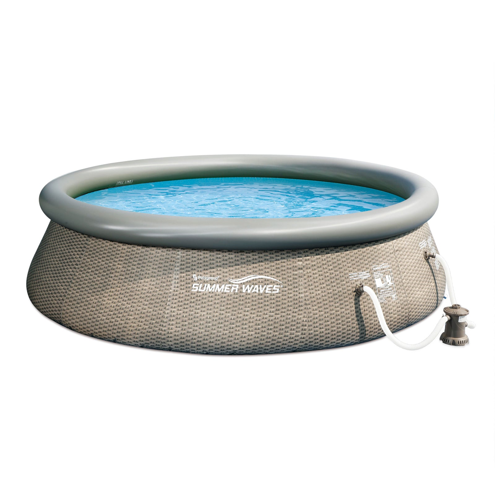 Summer Waves Quick Set 12’x36” Inflatable Above Ground Pool w/ Pump (For Parts) - VMInnovations
