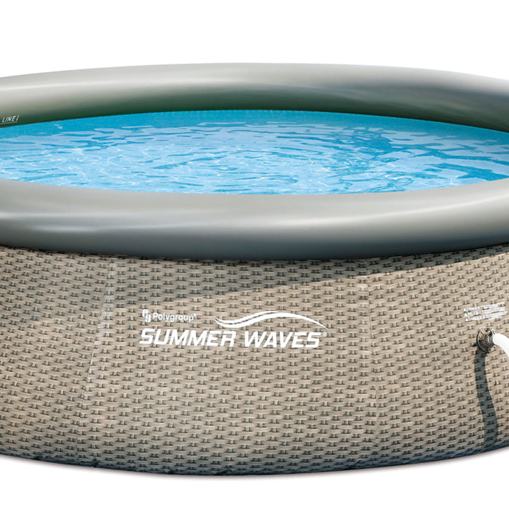 Summer Waves Quick Set 12’x36” Inflatable Above Ground Pool w/ Pump (For Parts)