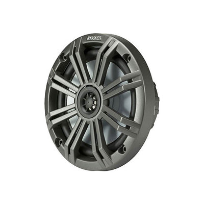 Kicker KM 6.5 Inch Marine UV Treated Speakers, Black White Grilles (Open Box) - VMInnovations
