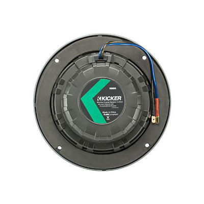 Kicker KM 6.5 Inch Marine UV Treated Speakers, Black White Grilles (Open Box) - VMInnovations