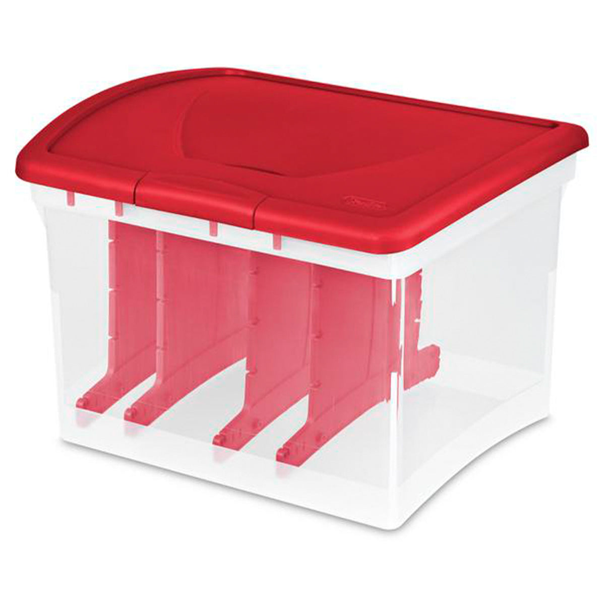 Sterilite Clear Christmas Light and Garland Holiday Storage Container (8 Pack)