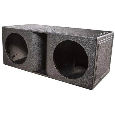 QPower QBomb Dual Vented Horn Ported Subwoofer Box Finished with Bed Liner - VMInnovations