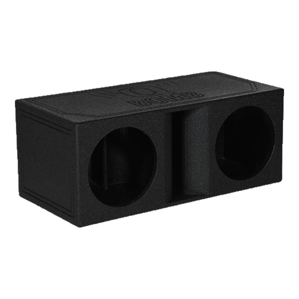 QPower QBomb Dual Vented Horn Ported Subwoofer Box Finished with Bed Liner - VMInnovations