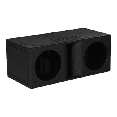QPower QBomb Dual Vented Horn Ported Subwoofer Box Finished with Bed Liner - VMInnovations