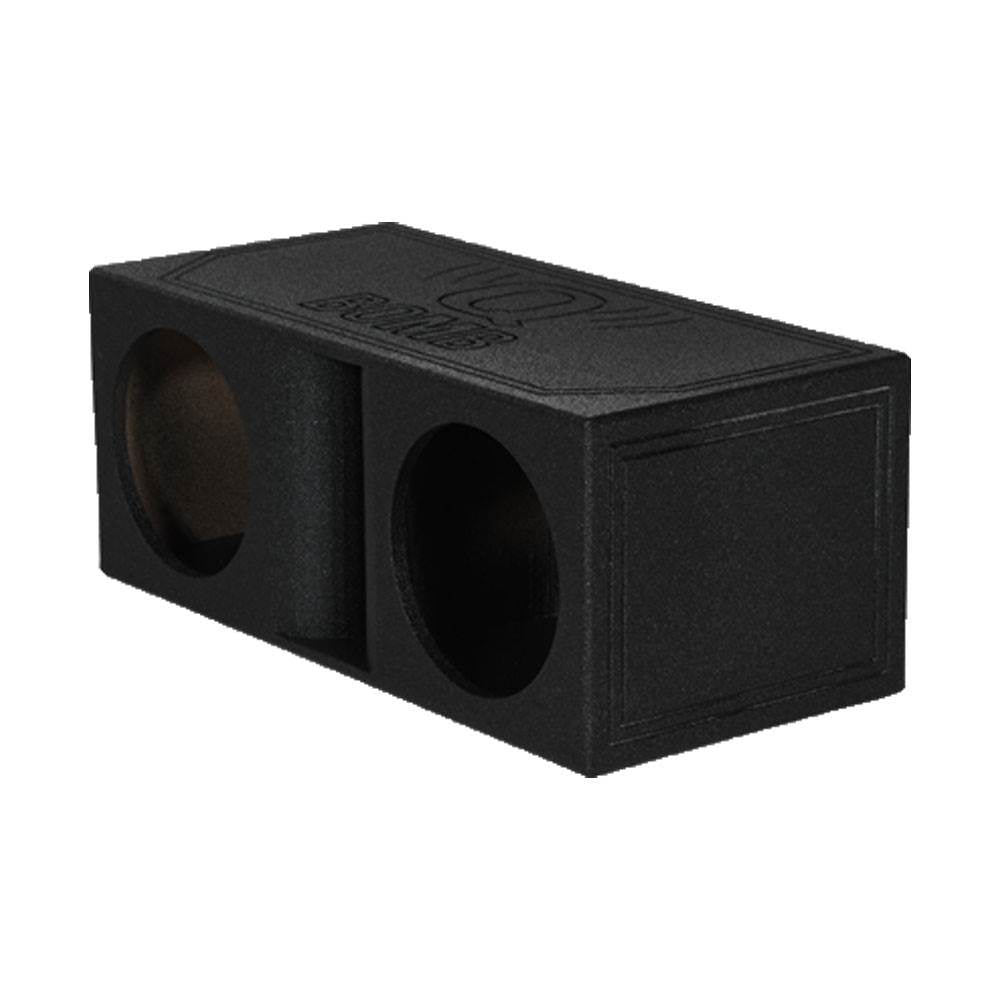 QPower QBomb Dual Vented Horn Ported Subwoofer Box Finished with Bed Liner - VMInnovations