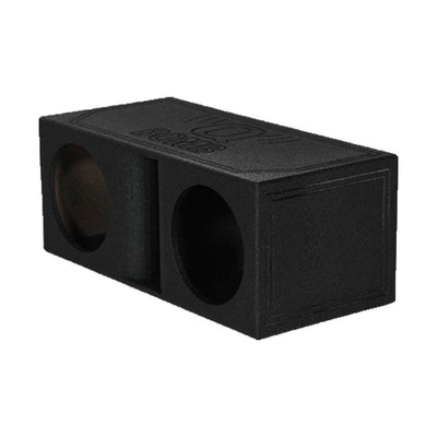 QPower QBomb Dual Vented Horn Ported Subwoofer Box Finished with Bed Liner - VMInnovations