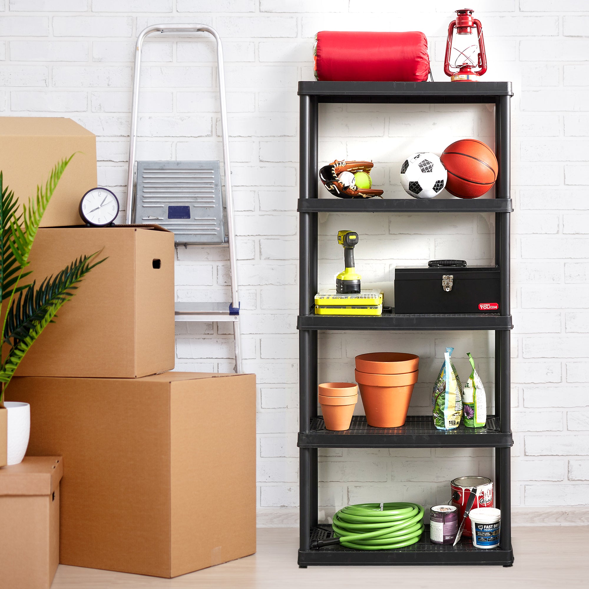 Gracious Living Medium Duty Ventilated Storage Shelving, 5 Shelf (Open Box) - VMInnovations