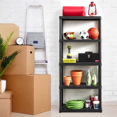 Gracious Living Medium Duty Ventilated Storage Shelving, 5 Shelf (Open Box) - VMInnovations