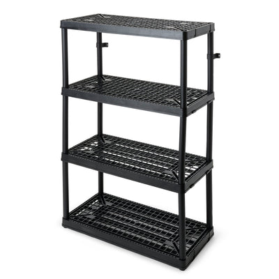 Gracious Living Heavy Duty Non Adjustable Ventilated Storage Shelving, 4 Shelf (Refurbished)