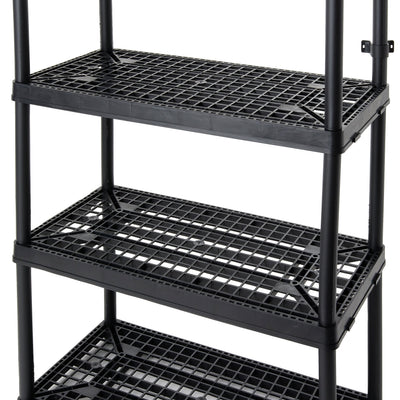 Gracious Living Heavy Duty Non Adjustable Storage Shelving, 4 Shelf (Open Box) - VMInnovations