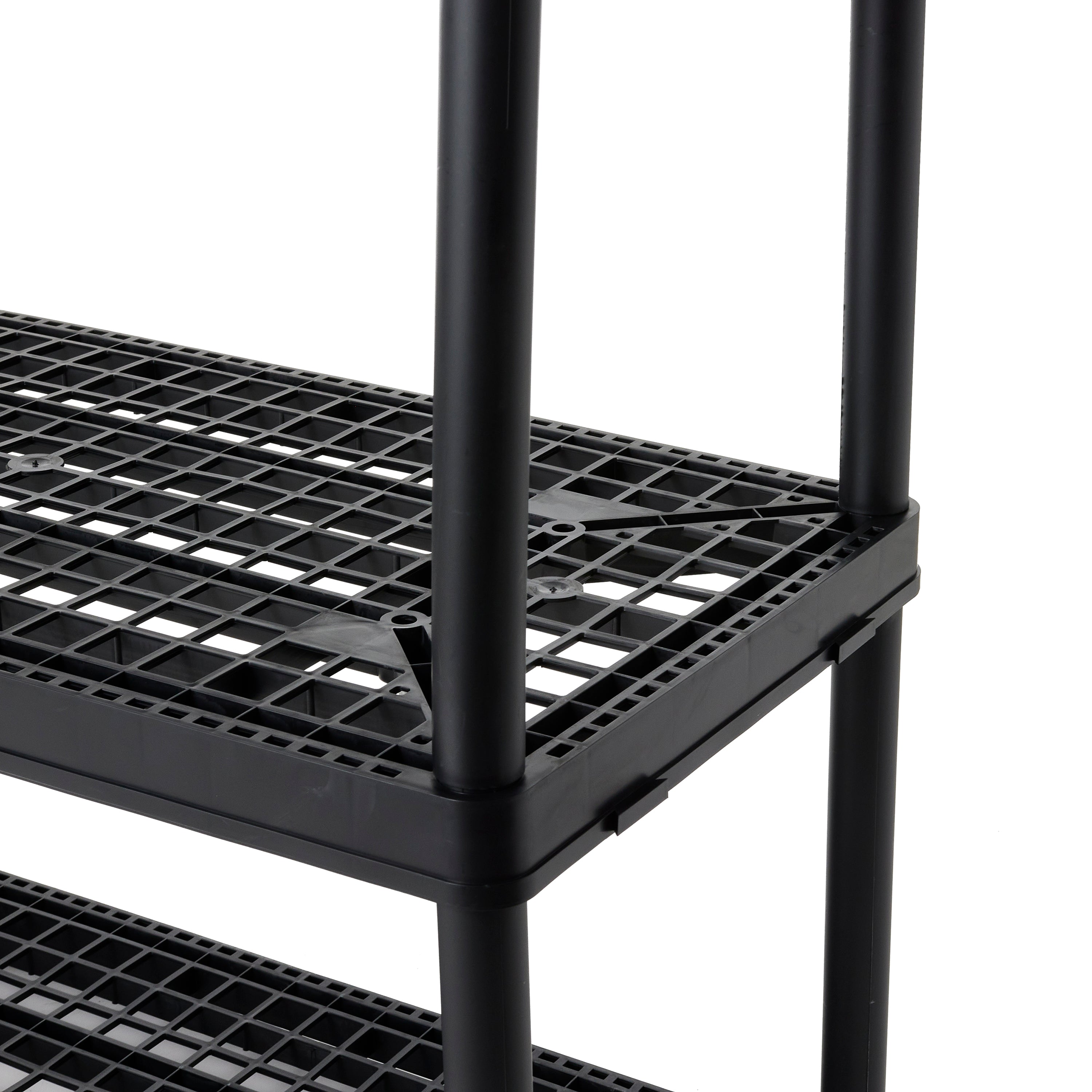 Gracious Living Heavy Duty Non Adjustable Ventilated Storage Shelving, 4 Shelf (Refurbished)