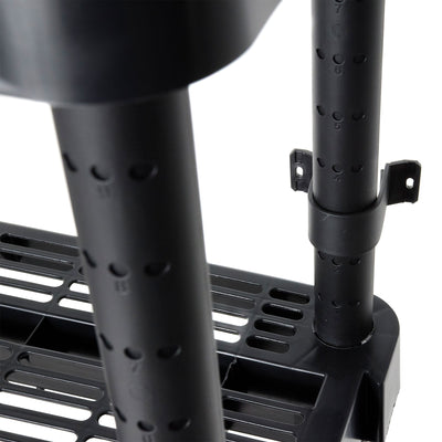 Gracious Living 5-Shelf Medium Duty Adjustable Ventilated Shelving Unit, Black (Refurbished)