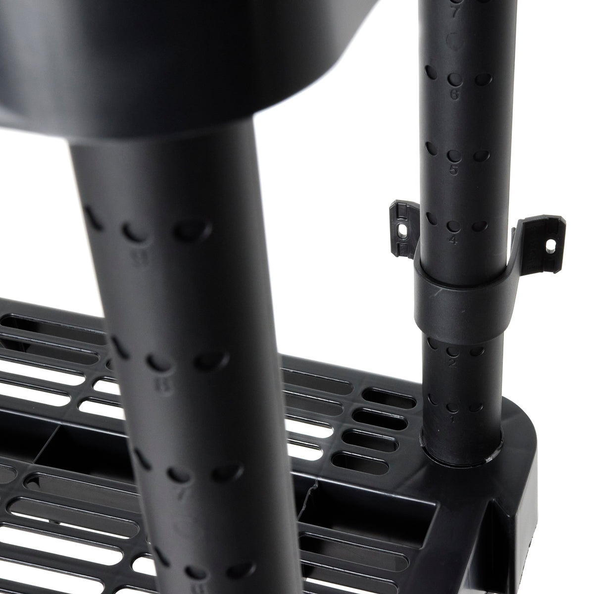 Gracious Living 5 Shelf Adjustable Ventilated Medium Duty Unit, Black (3 Pack)
