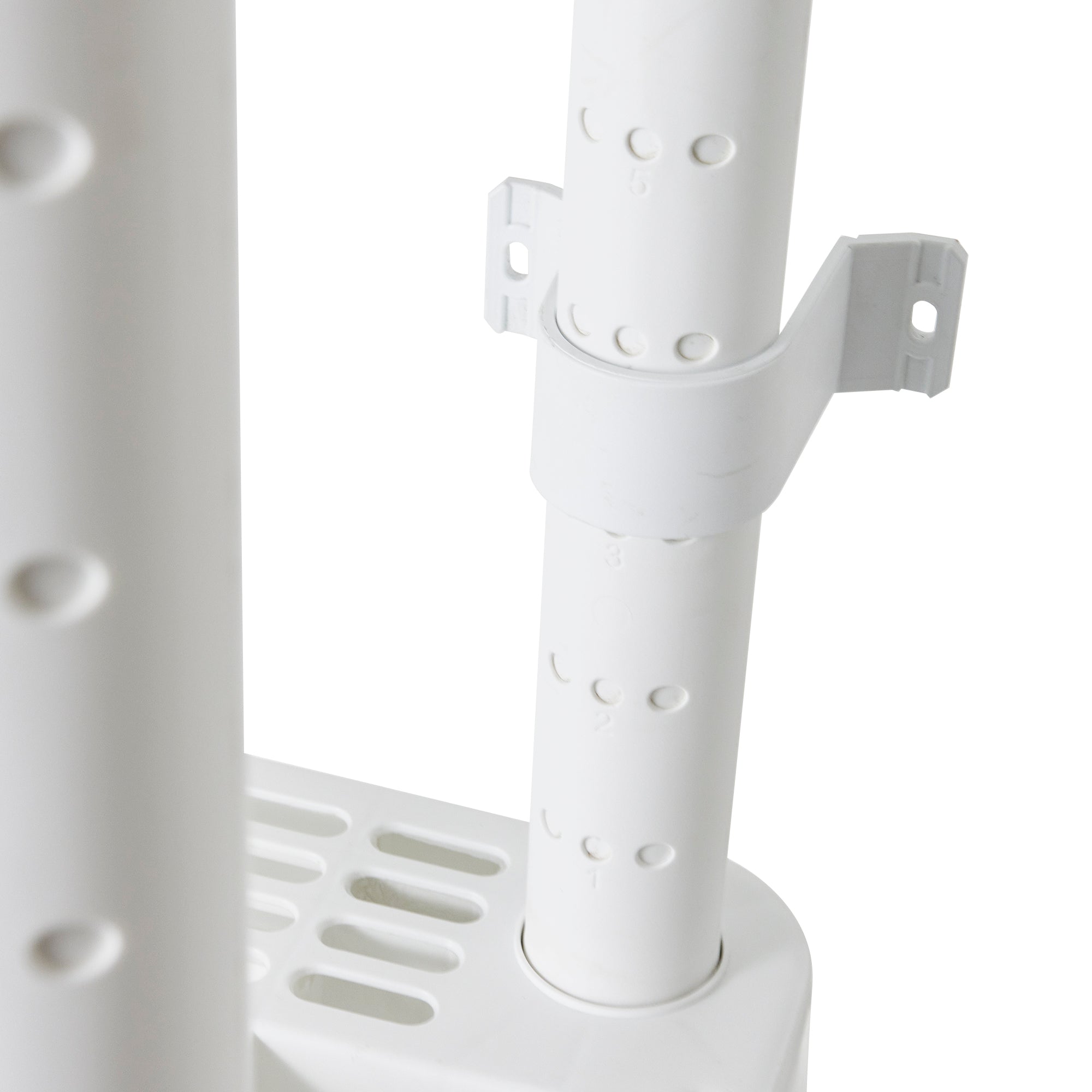 Gracious Living 5 Shelf Adjustable Ventilated Medium Duty Shelving Unit, White