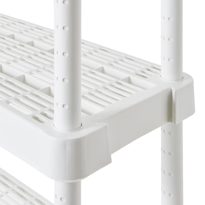 Gracious Living Medium Duty Adjustable Ventilated Storage Shelving Unit, 5 Shelf (Refurbished)