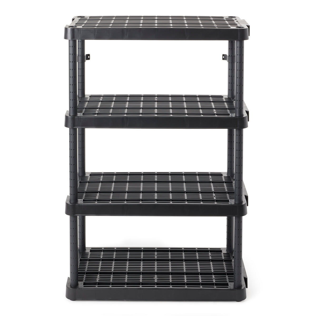 Gracious Living 4 Shelf Adjustable Ventilated Heavy Duty Unit, Black, 2 Pack