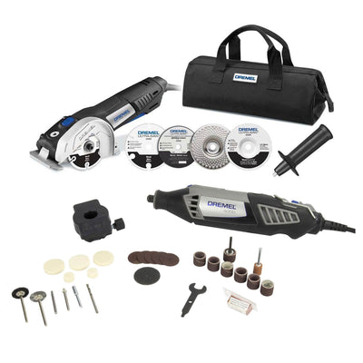 Dremel 4000 Series Rotary Kit and Circular Ultra Saw Kit (Certified Refurbished)