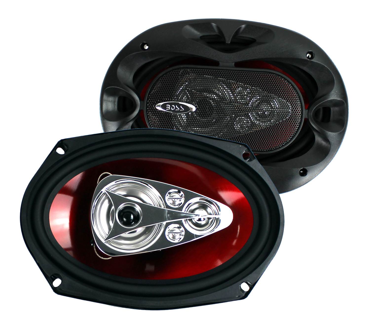 2) BOSS CHAOS CH6950 6x9" 5-Way 600W Car Coaxial Audio Stereo Speakers Pair