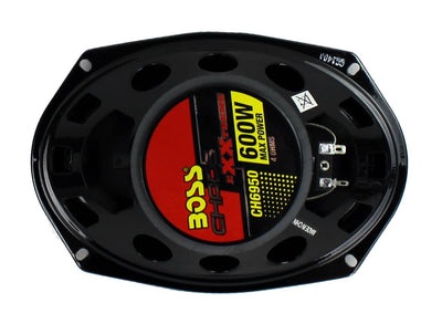 2) BOSS CHAOS CH6950 6x9" 5-Way 600W Car Coaxial Audio Stereo Speakers Pair