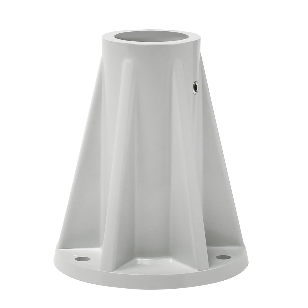 Saftron 6" Surface Mount for 1.9" OD Pool Ladder or Rail, Gray(Open Box)(2 Pack) - VMInnovations