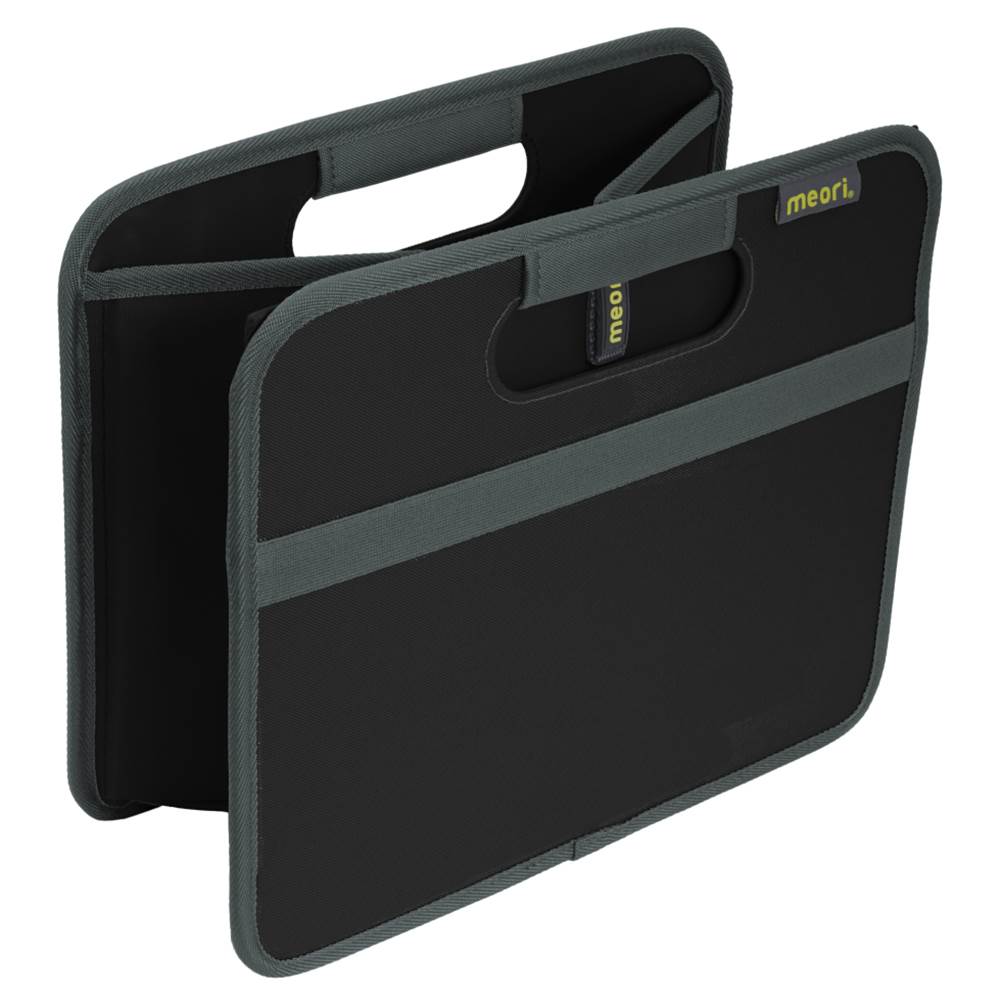 Meori Classic Collection 4 & 6.5 Gallon Foldable Home Storage Boxes, Lava Black