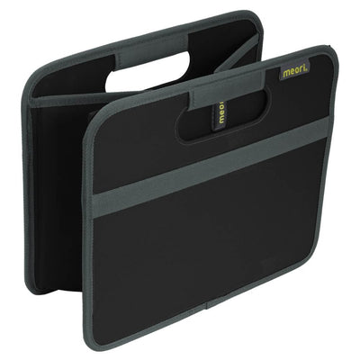 Meori Classic Collection 4 & 6.5 Gallon Foldable Home Storage Boxes, Lava Black