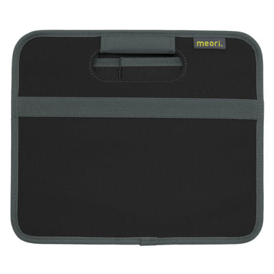 Meori Classic Collection 4, 6.5, & 8 Gallon Foldable Storage Boxes, Lava Black