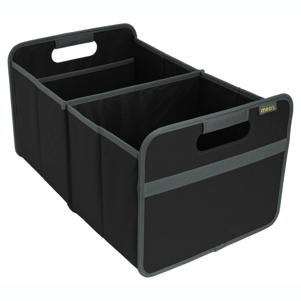 Meori Classic Collection Foldable Boxes & Bottle Insert Tote Bag, Lava Black