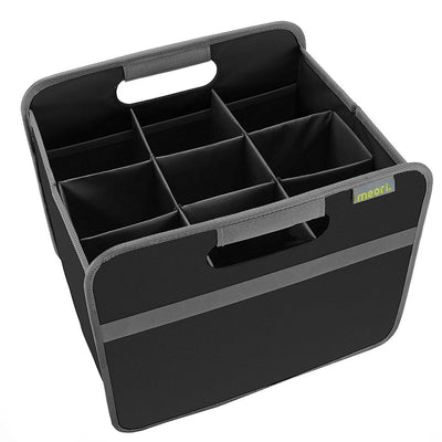 Meori Classic Collection Foldable Boxes & Bottle Insert Tote Bag, Lava Black