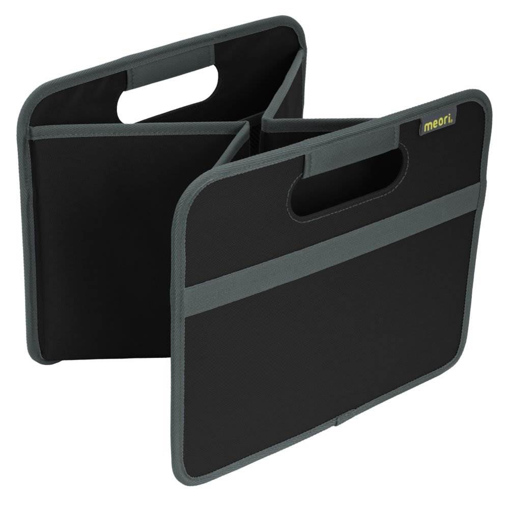 Meori Classic Collection Foldable Boxes & Bottle Insert Tote Bag, Lava Black