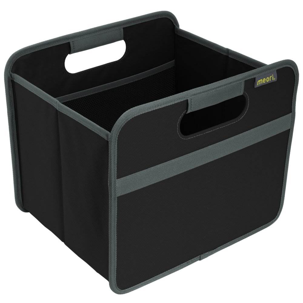 Meori Classic Collection Foldable Boxes & 12 Bottle Insert Tote Bag, Lava Black