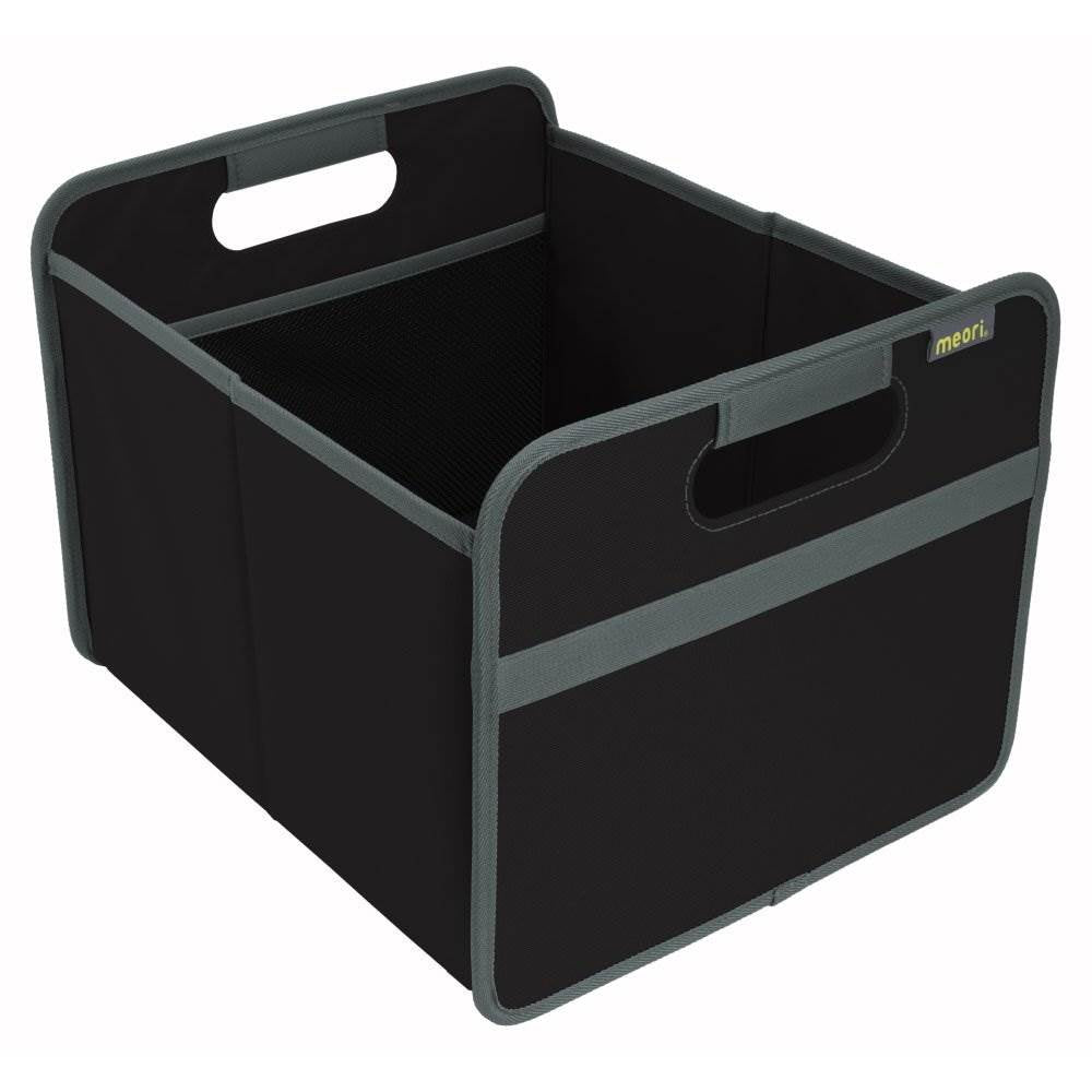 Meori Classic Collection Foldable Boxes & 12 Bottle Insert Tote Bag, Lava Black