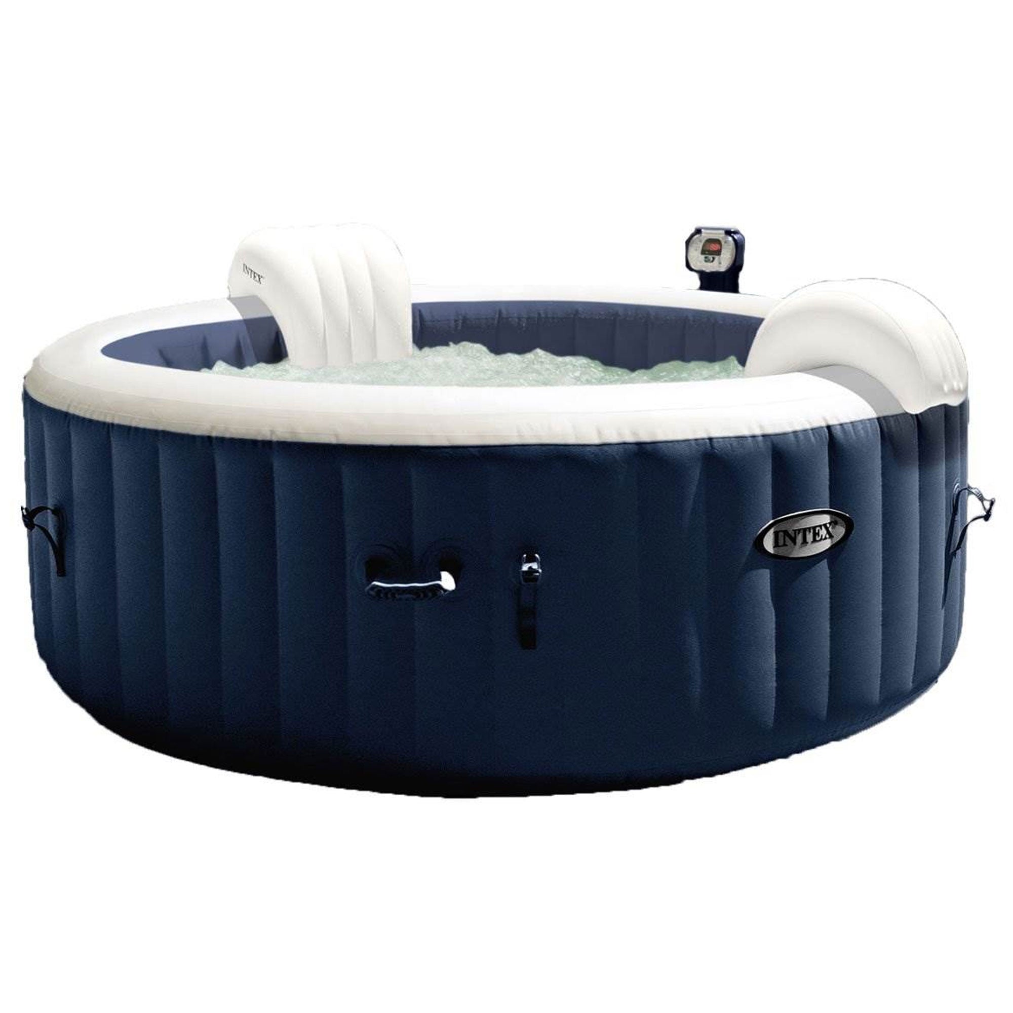 Intex Pure Spa 4-Person Inflatable Hot Tub & Qualco 3 Month Spa Maintenance Kit