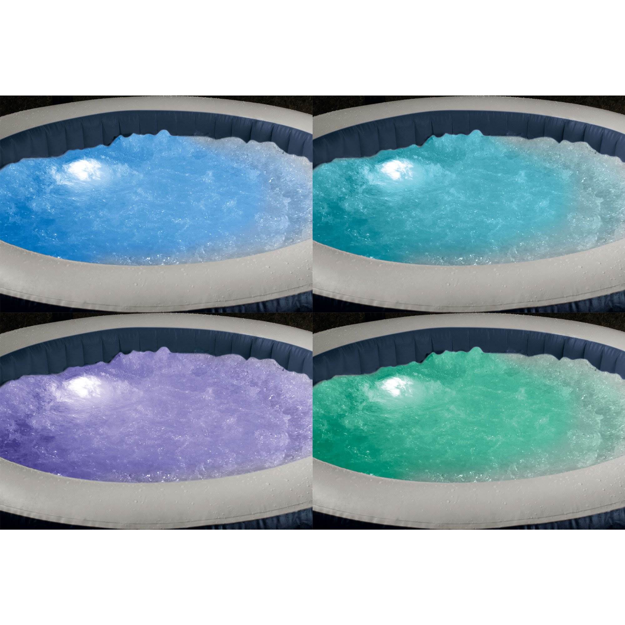 Intex Pure Spa 4-Person Inflatable Hot Tub & Qualco 3 Month Spa Maintenance Kit