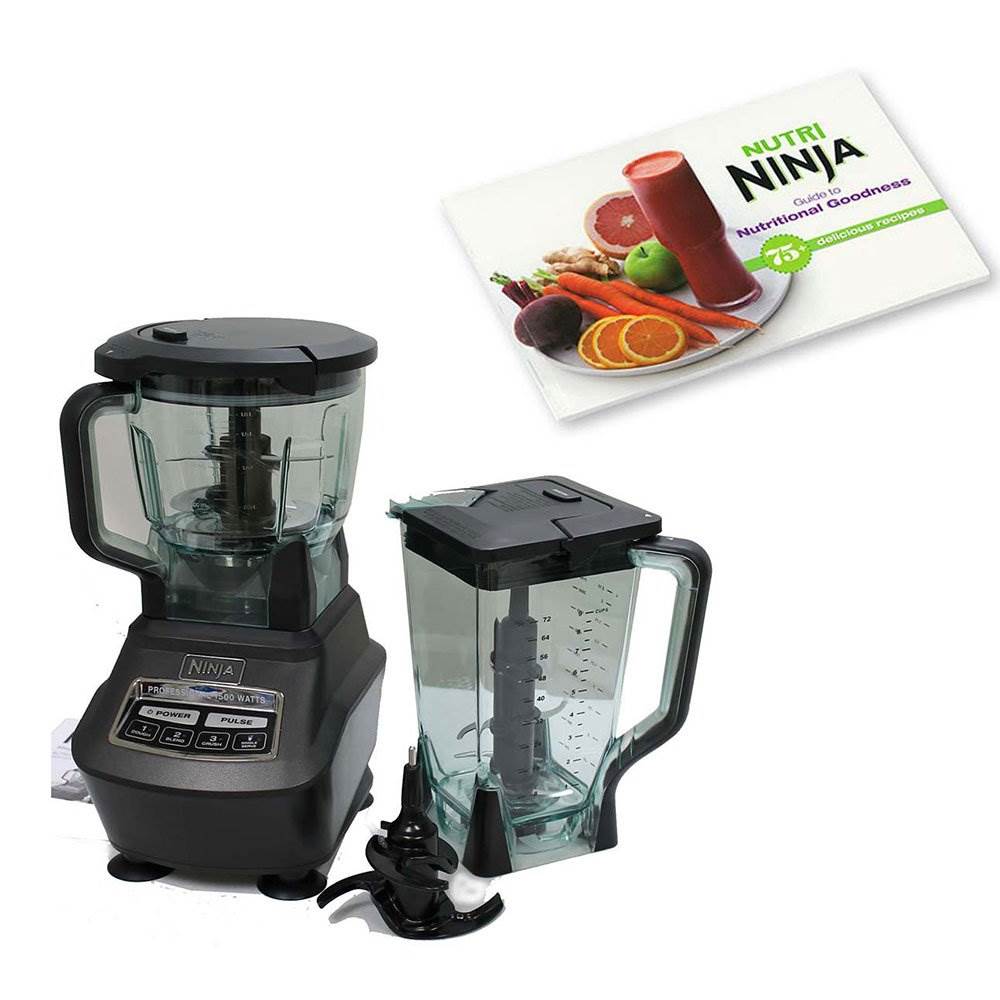 Ninja Mega Kitchen System Blender Mixer w/ Recipe Book (Certified Refurbished)