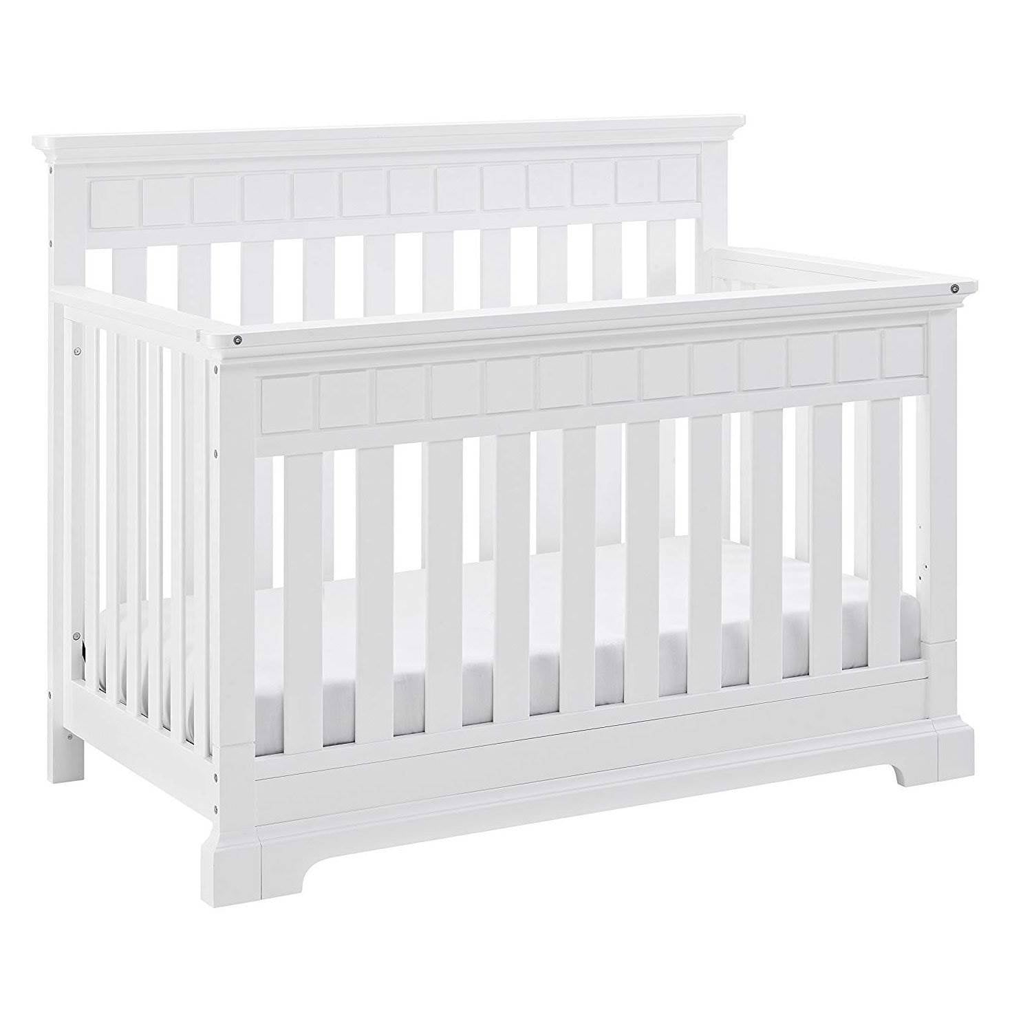 Thomasville Kids Willow 4 in 1 Crib, White & Kolcraft Waterproof Crib Mattress - VMInnovations